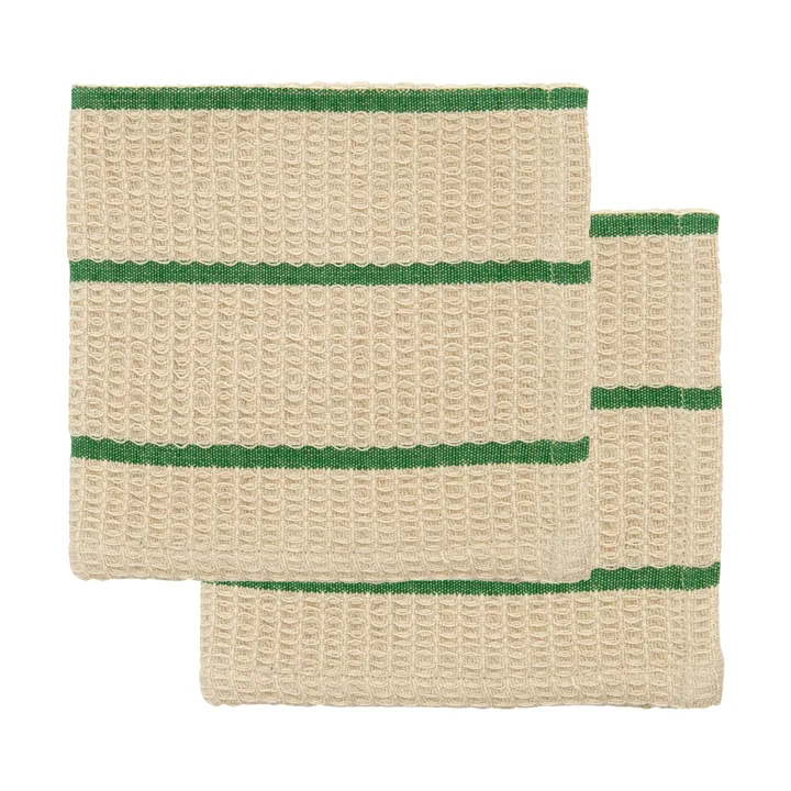 레나 행주 - Sand-green, 30x30 cm, 2-pack - House Doctor | 하우스닥터
