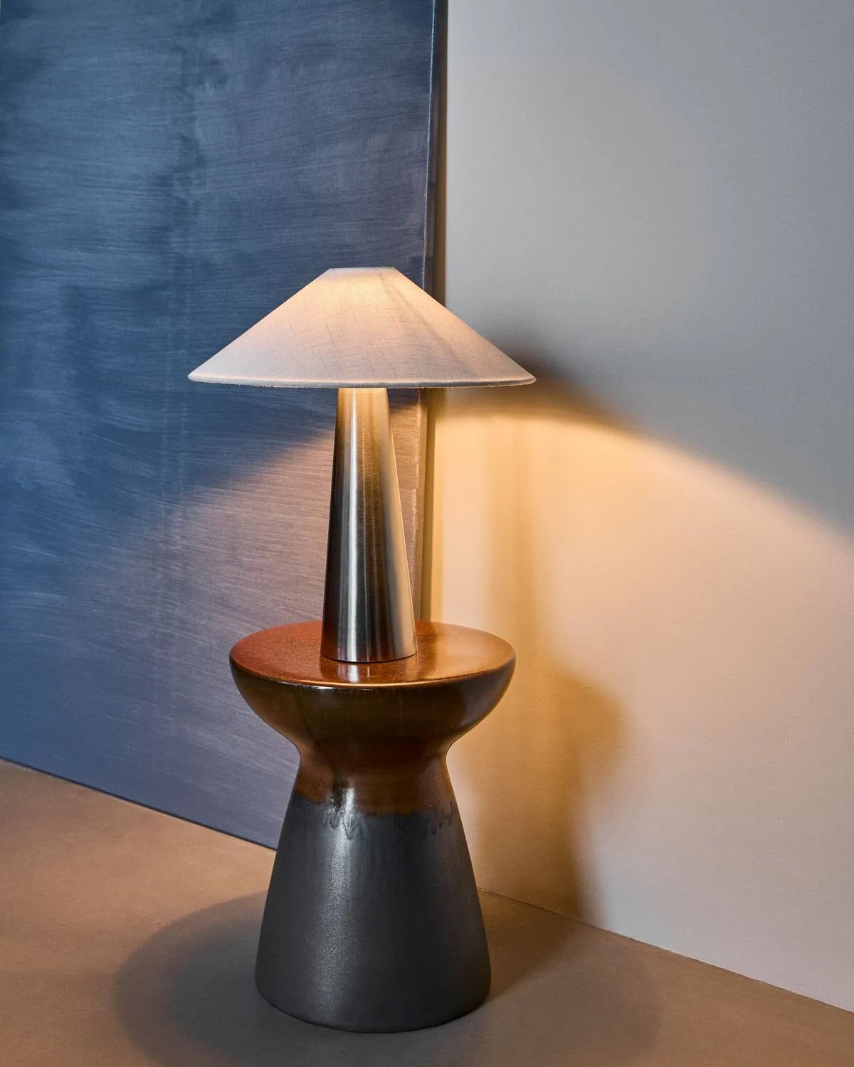 Soffi 테이블 조명, Brushed silver-Off-White, Ø42x48 cm House Doctor | 하우스닥터