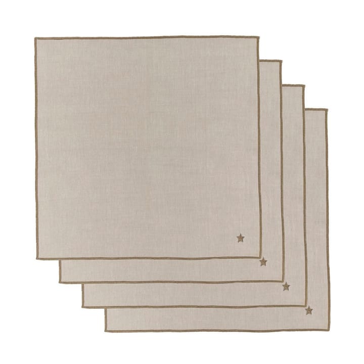 Twinkle 패브릭 냅킨 40x40 cm 4개 세트, Taupe House Doctor | 하우스닥터