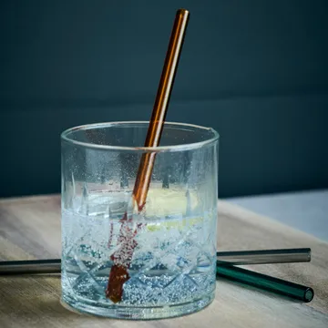 Vaca 유리 빨대 6개 세트 - green-grey-orange - House Doctor | 하우스닥터