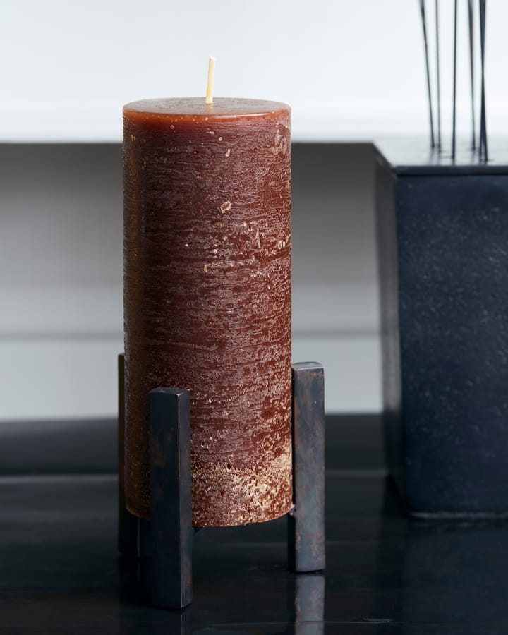 러스틱 Wax 블록 캔들 15 cm 2개 세트 - Cognac - House Doctor | 하우스닥터