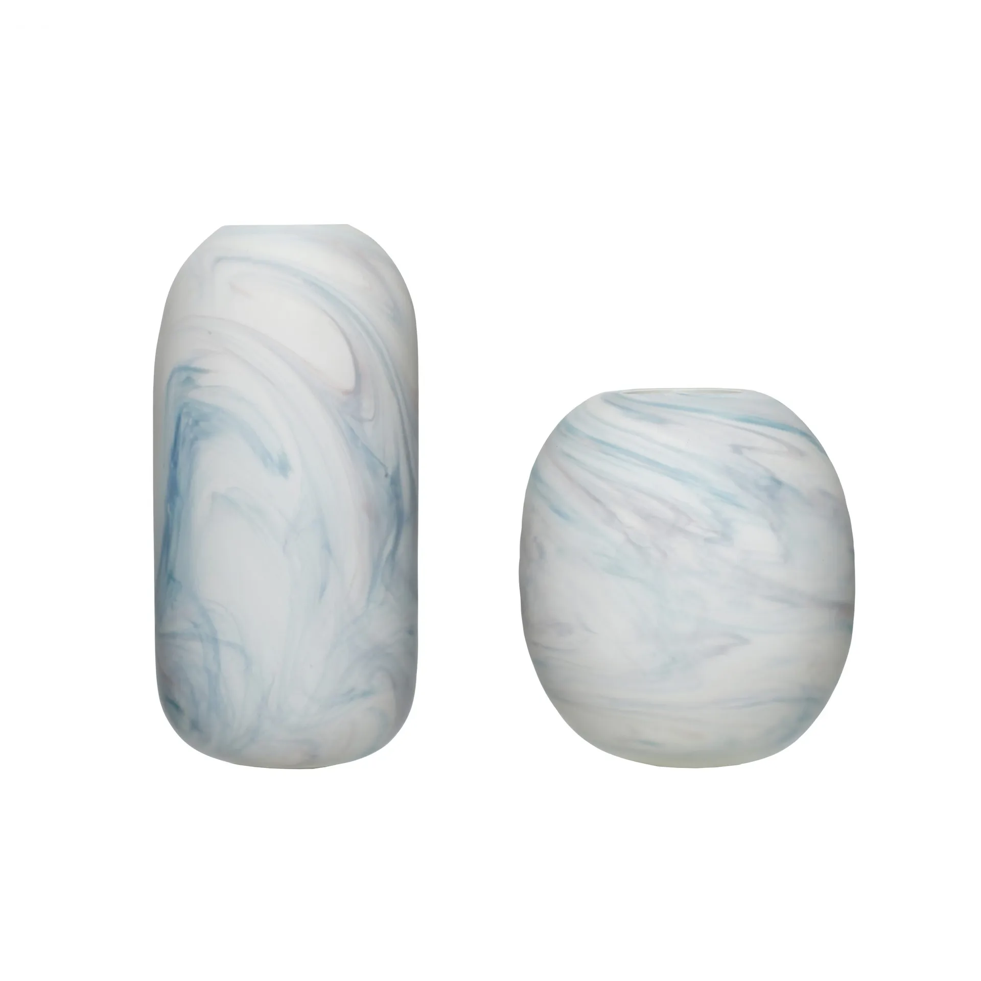 휩시 화병 2개 15x17 cm, Marble-white-blue 휩시 인테리어