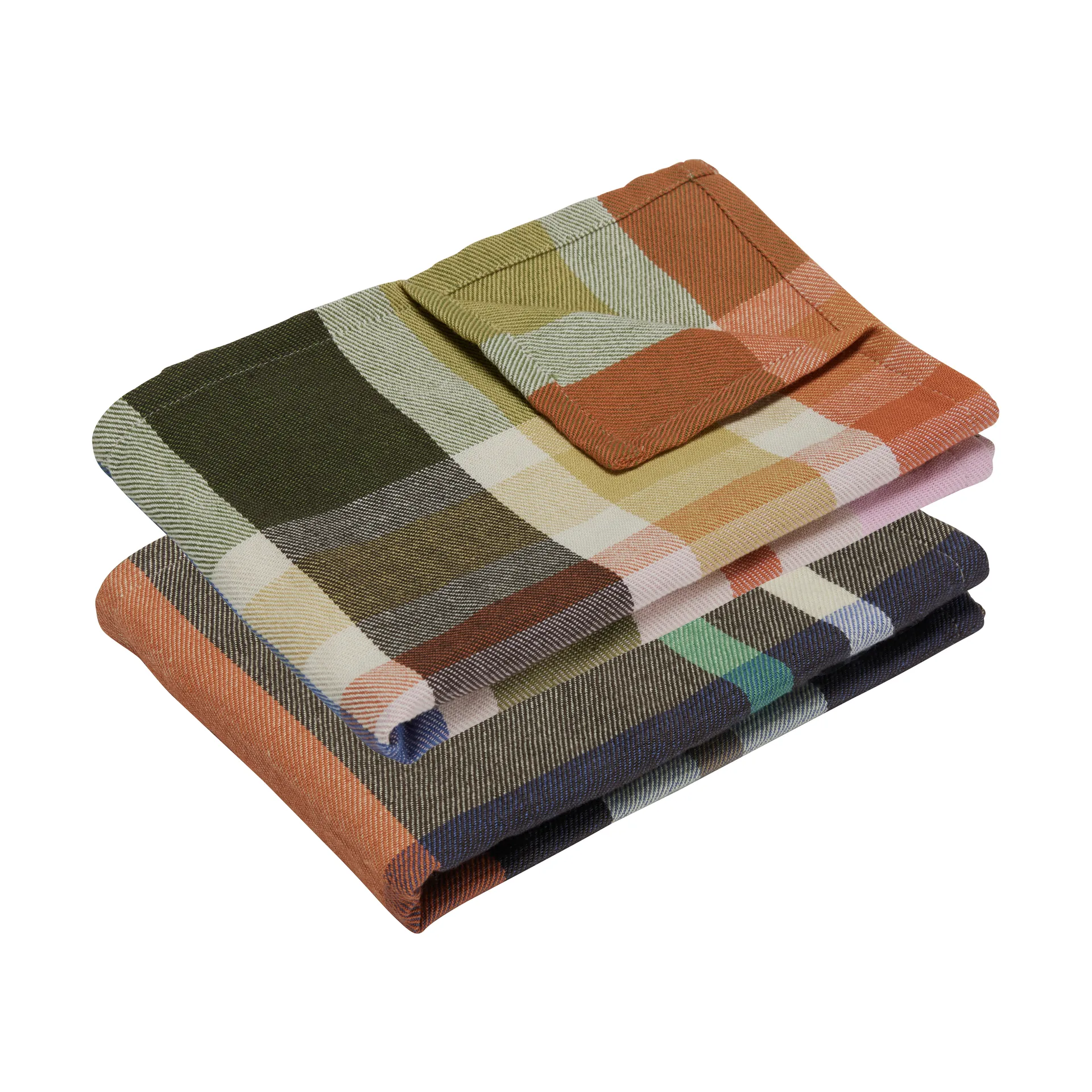 플레이풀 주방 타월 2개, Multicolor 휩시 인테리어
