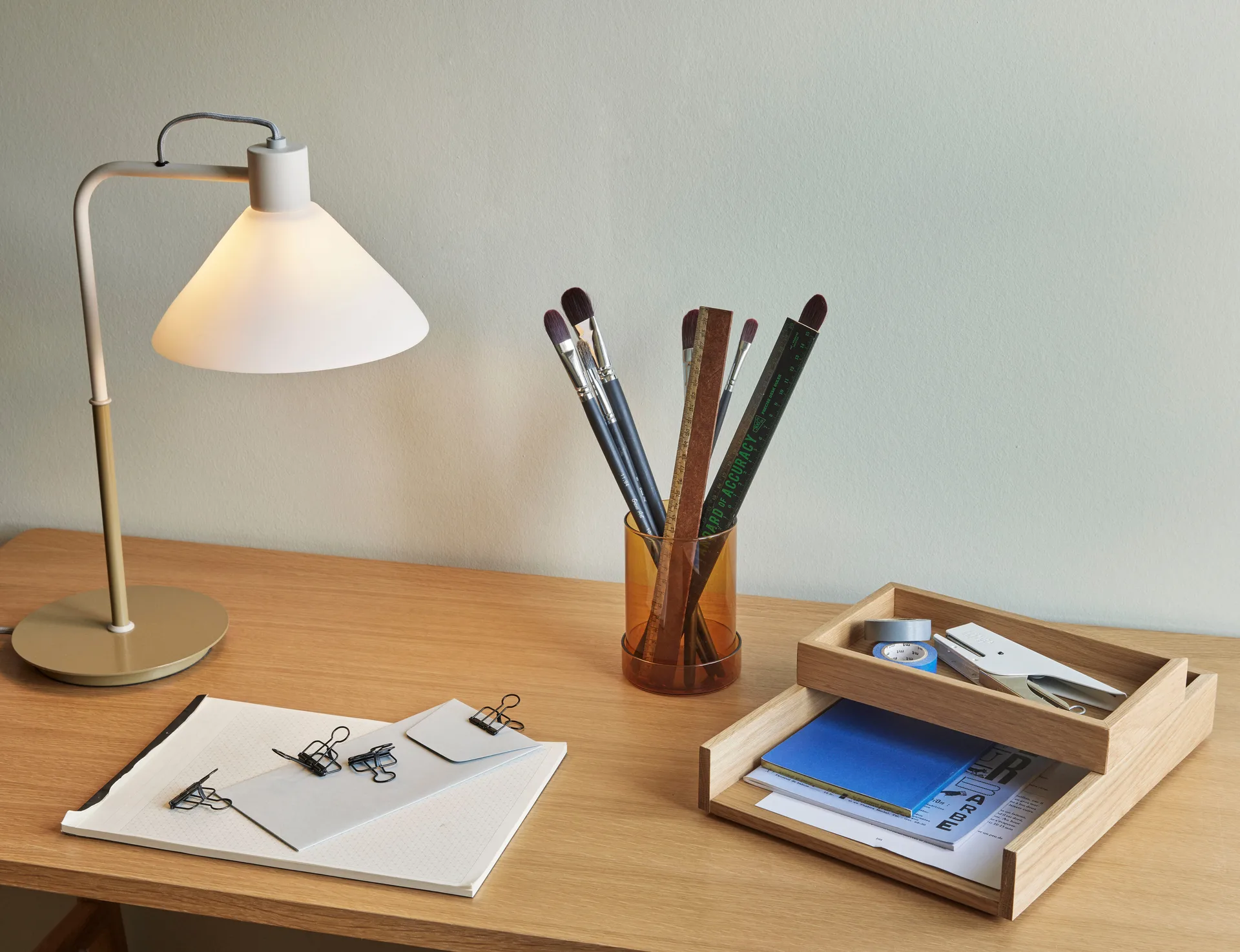 휩시 레일 데스크 스탠드 2개 세트, Nature 휩시 인테리어