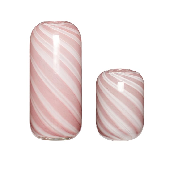 휩시 화병 2개 - Pink-white - Hübsch | 휩시