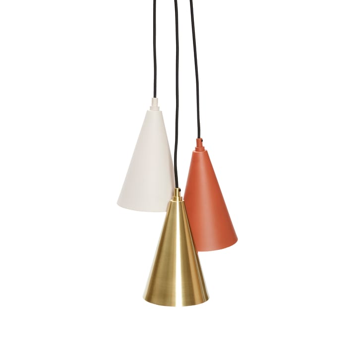 휩시 펜던트 조명 3색 세트 - Brown-brass-beige - Hübsch | 휩시