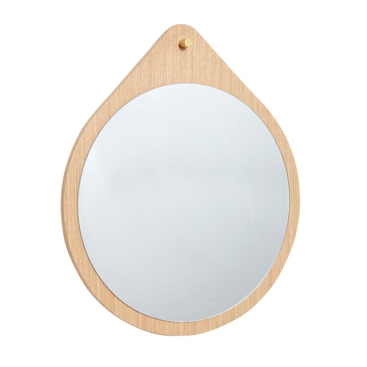 휩시 벽걸이 거울 Ø64 cm - Oak wood - Hübsch