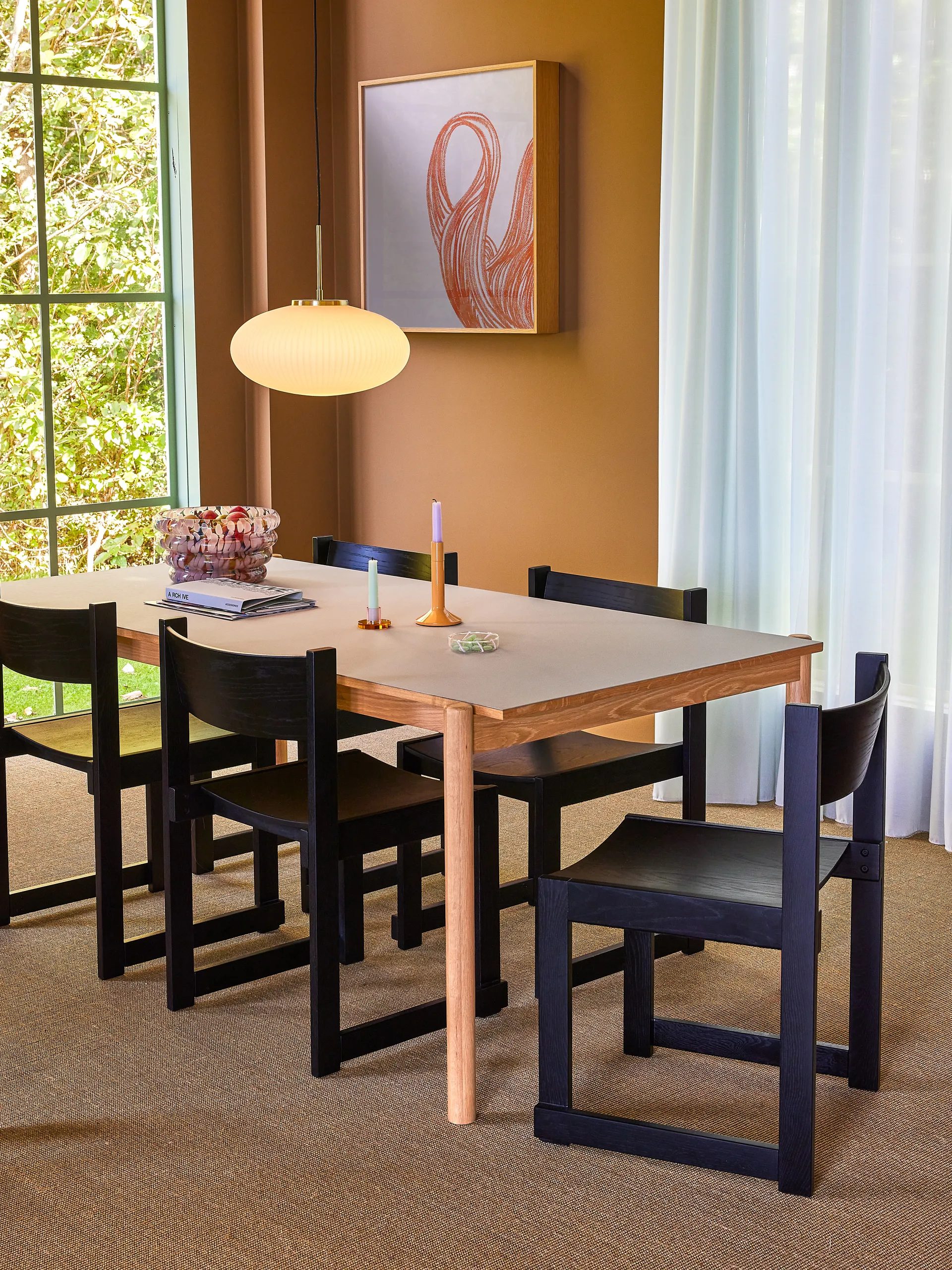 아스트라 작은 캔들 홀더, Blue-green 휩시 인테리어