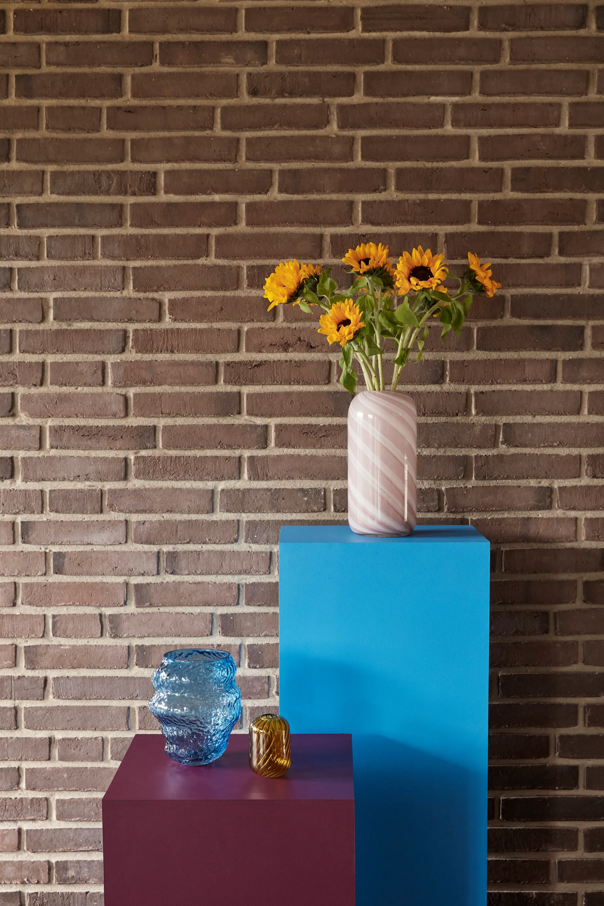 오로라 화병, Blue 휩시 인테리어