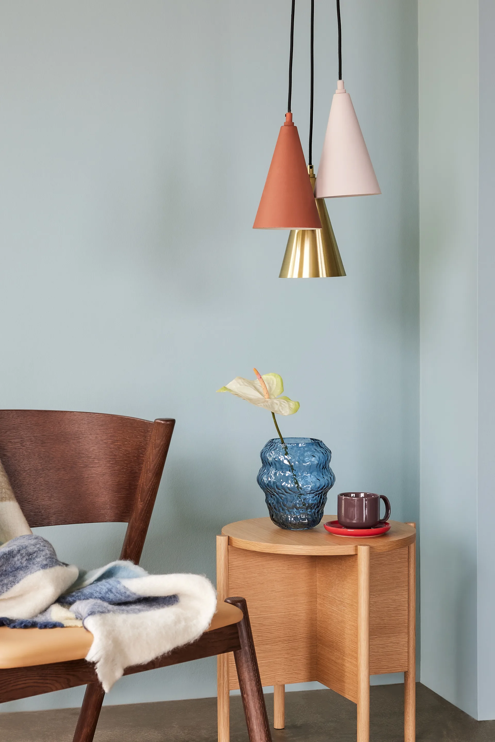 오로라 화병, Blue 휩시 인테리어