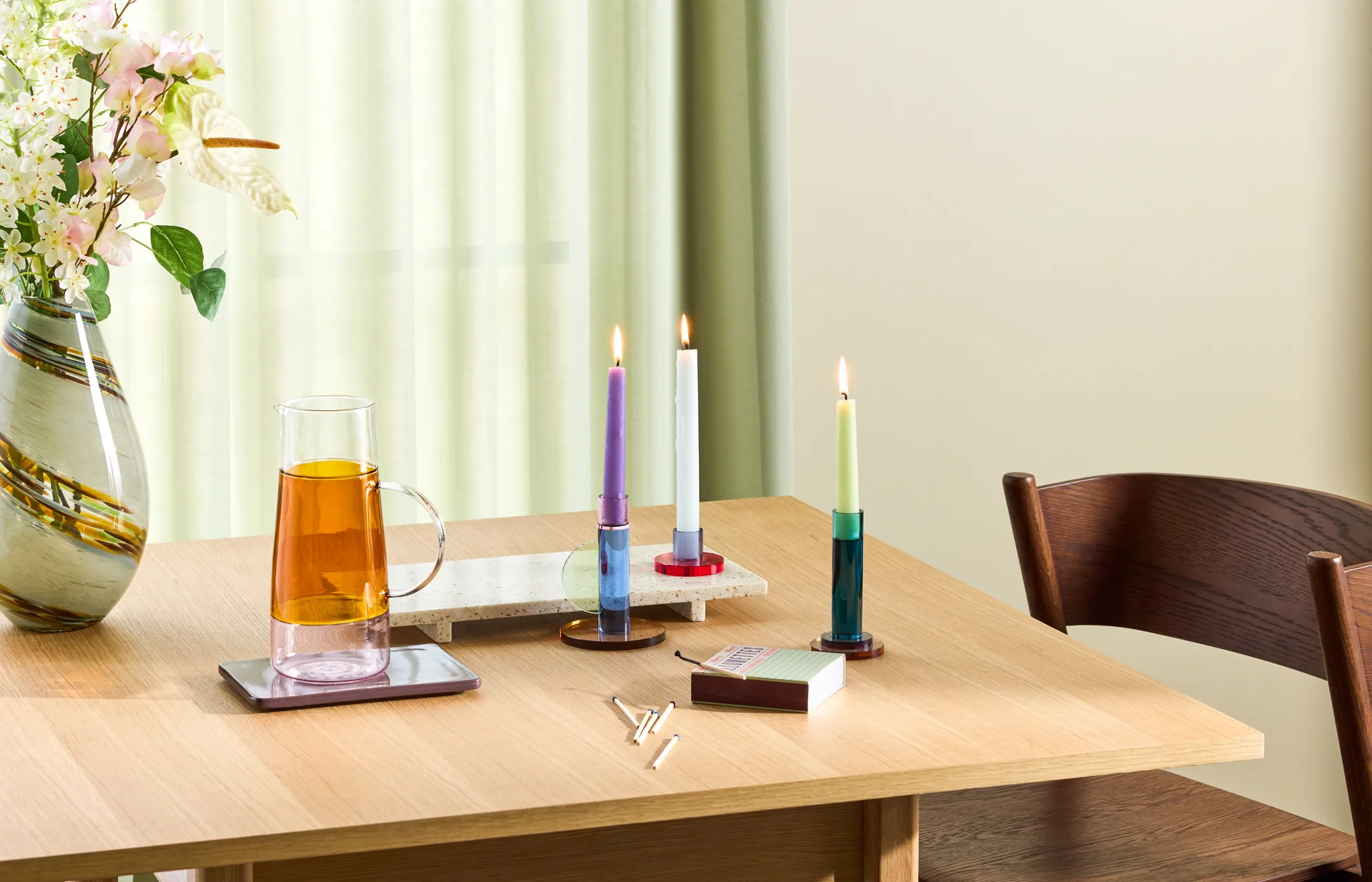 아스트로 캔들 홀더, Blue 휩시 인테리어