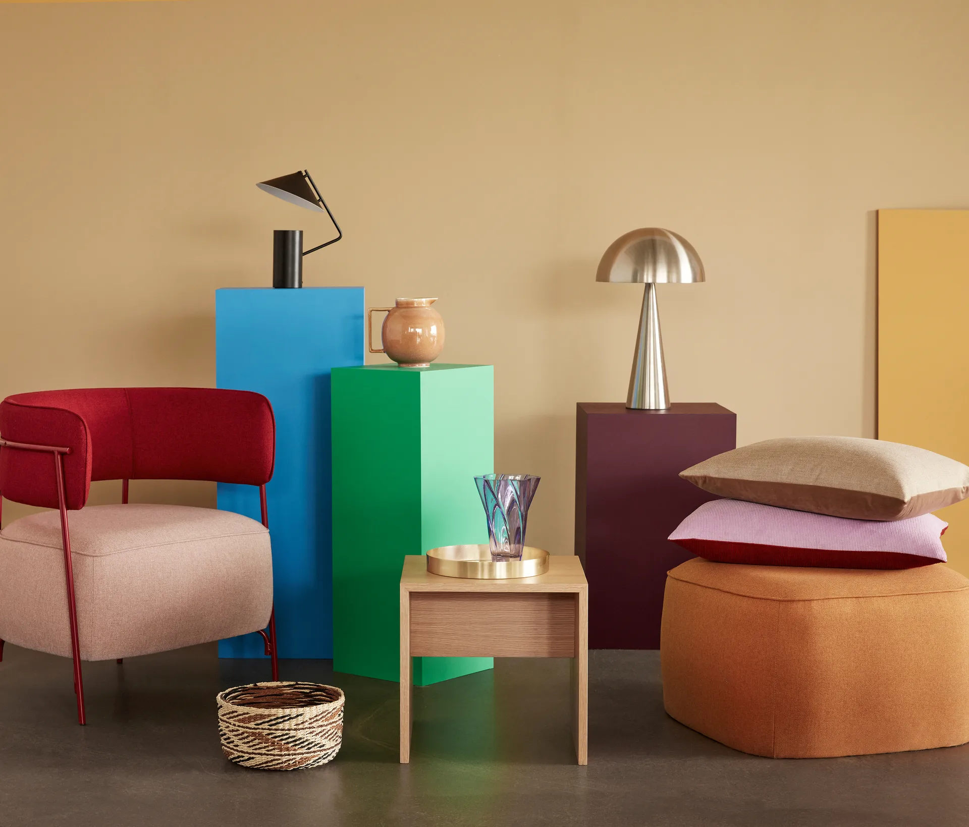 머쉬 테이블 조명 미니, Brass, tall 50 cm 휩시 인테리어