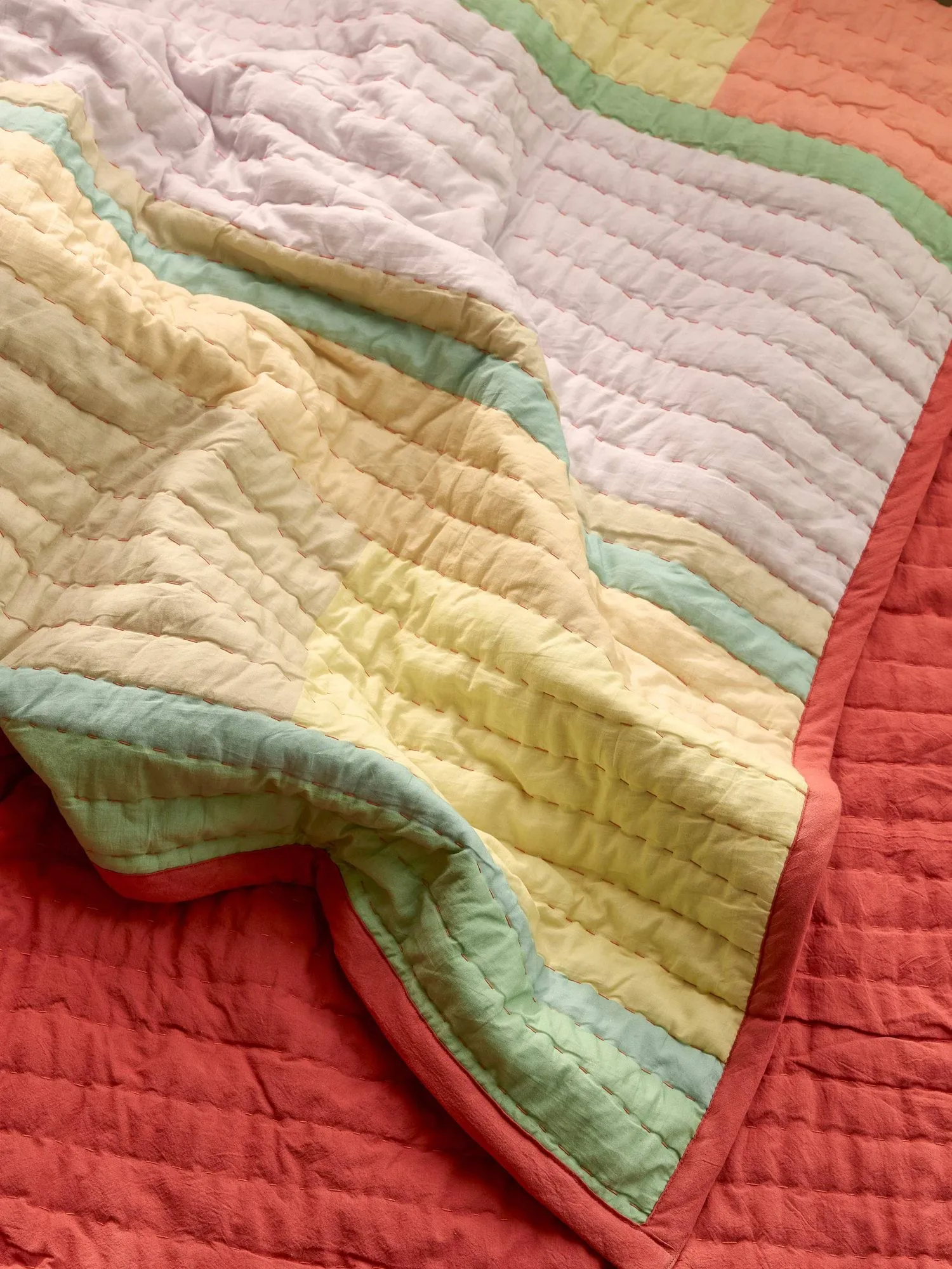 파빌리온 스로우, Coral-multicolour, 140x200 cm 휩시 인테리어