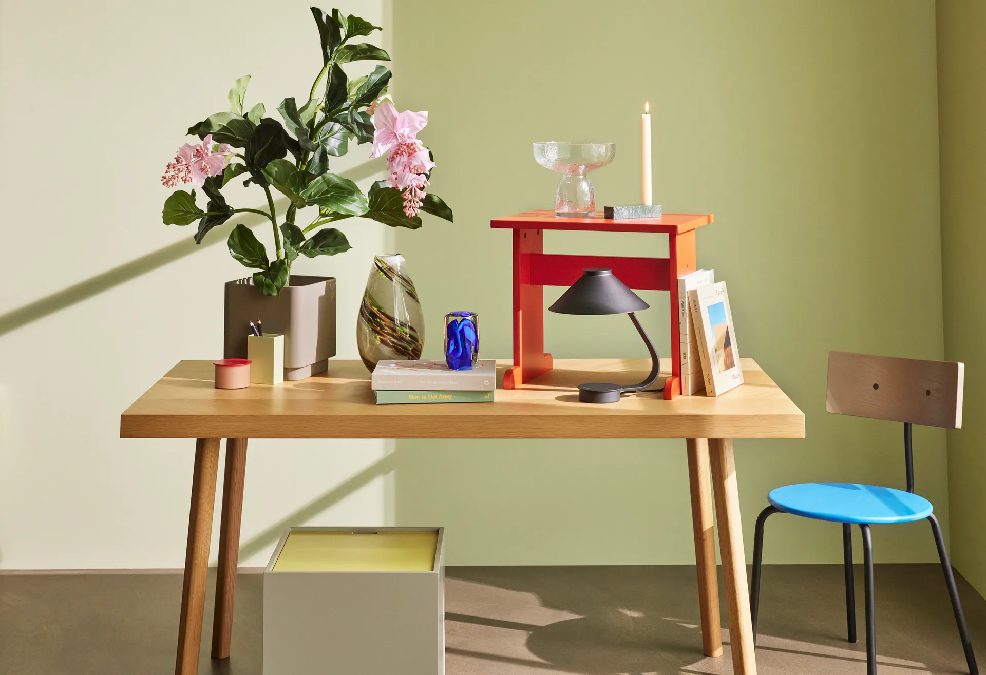 브릭 캔들 홀더, Green 휩시 인테리어