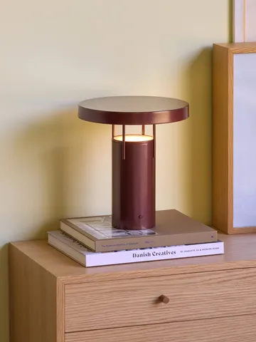 브링미 무선 테이블 조명 - Metallic burgundy, 28 cm - 휩시 인테리어