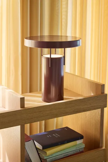 브링미 무선 테이블 조명 - Metallic burgundy, 28 cm - 휩시 인테리어