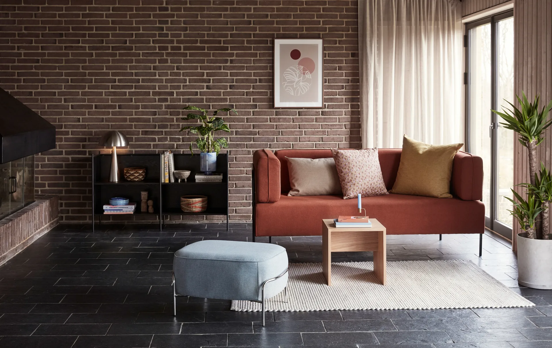 머쉬 테이블 조명 미니, Nickel, tall 50 cm 휩시 인테리어