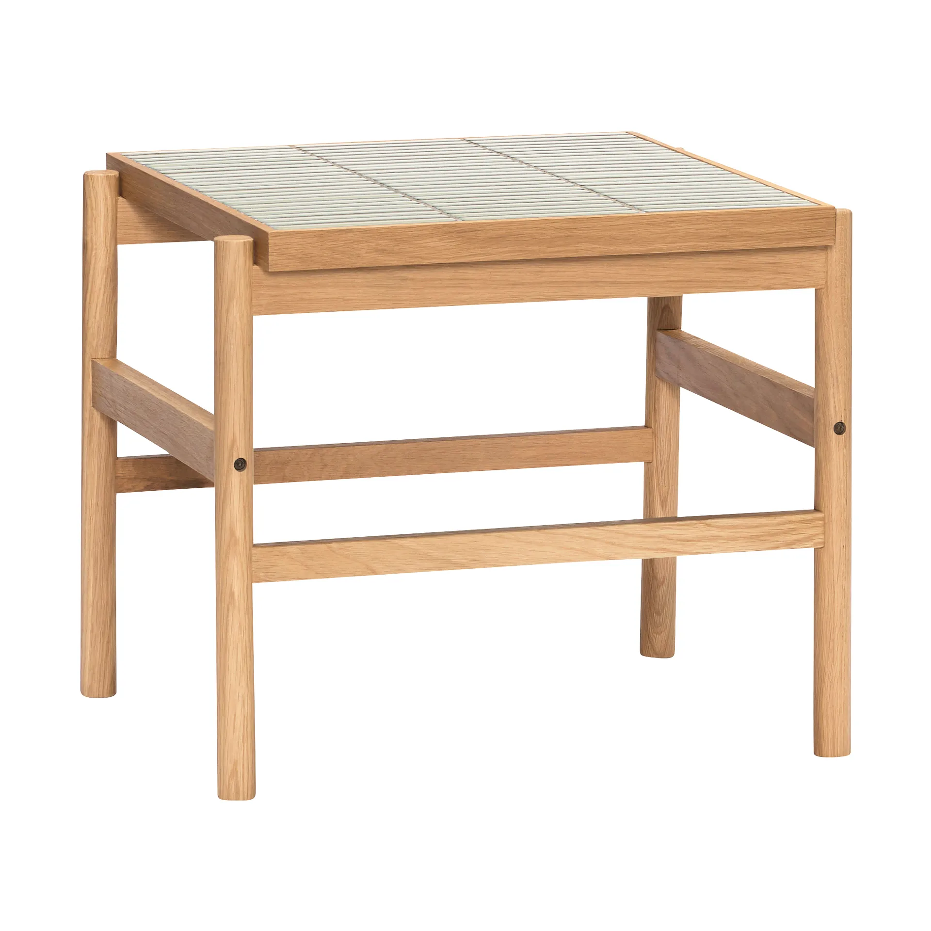 타일 사이드 테이블, Oak-mint 휩시 인테리어