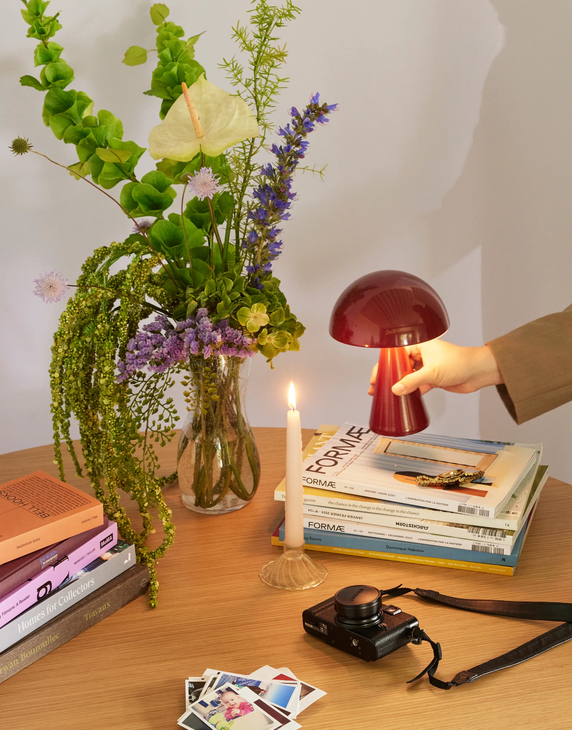 머쉬 무선 조명, Red 휩시 인테리어