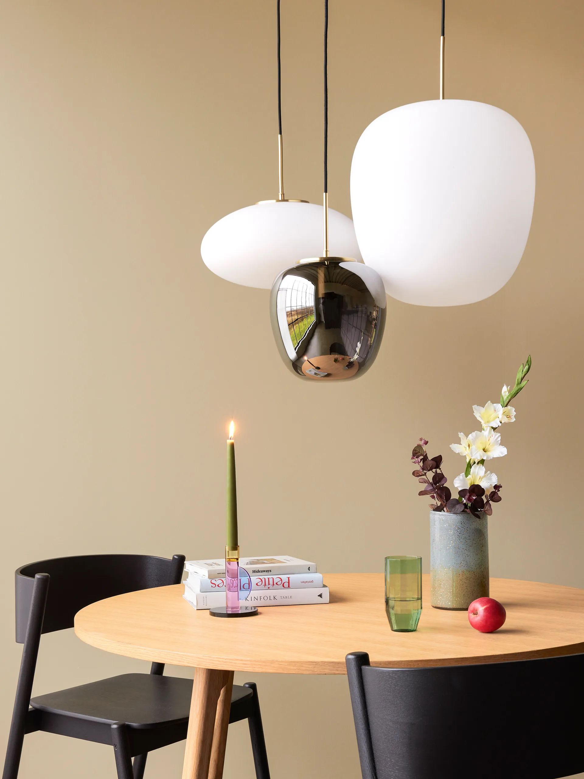 뮤즈 엘립스 펜던트, White 휩시 인테리어