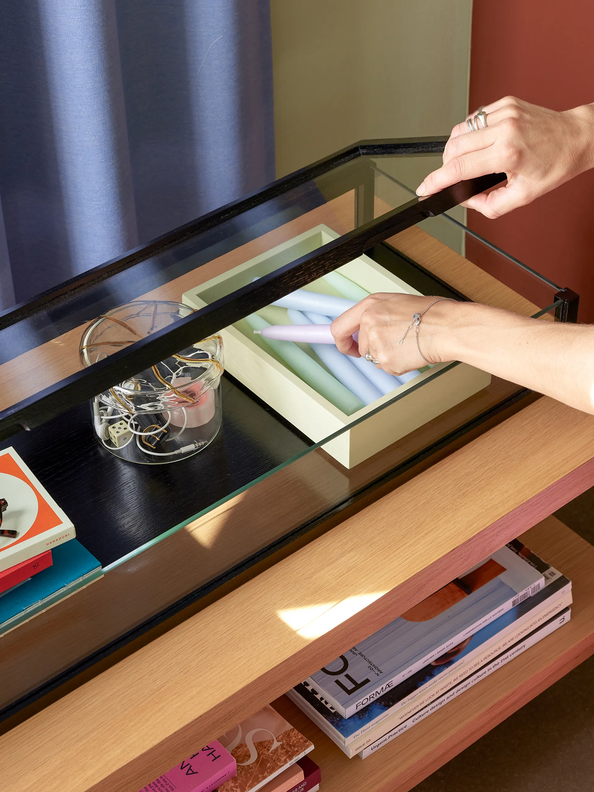 에어 스토리지 유리병 작은 사이즈, Yellow 휩시 인테리어