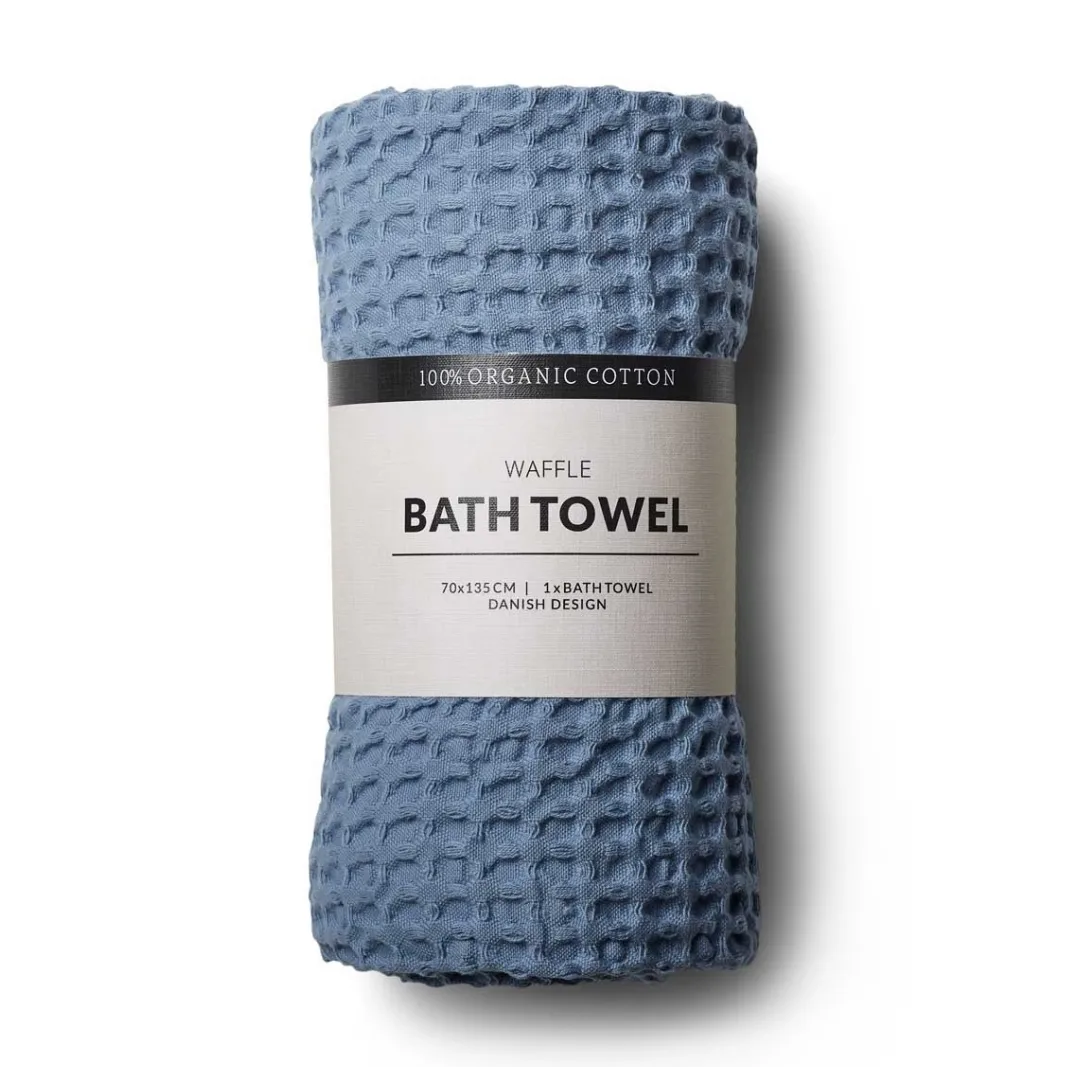 훔다킨 와플 바스 타올 70x135 cm, Ocean  Humdakin | 훔다킨