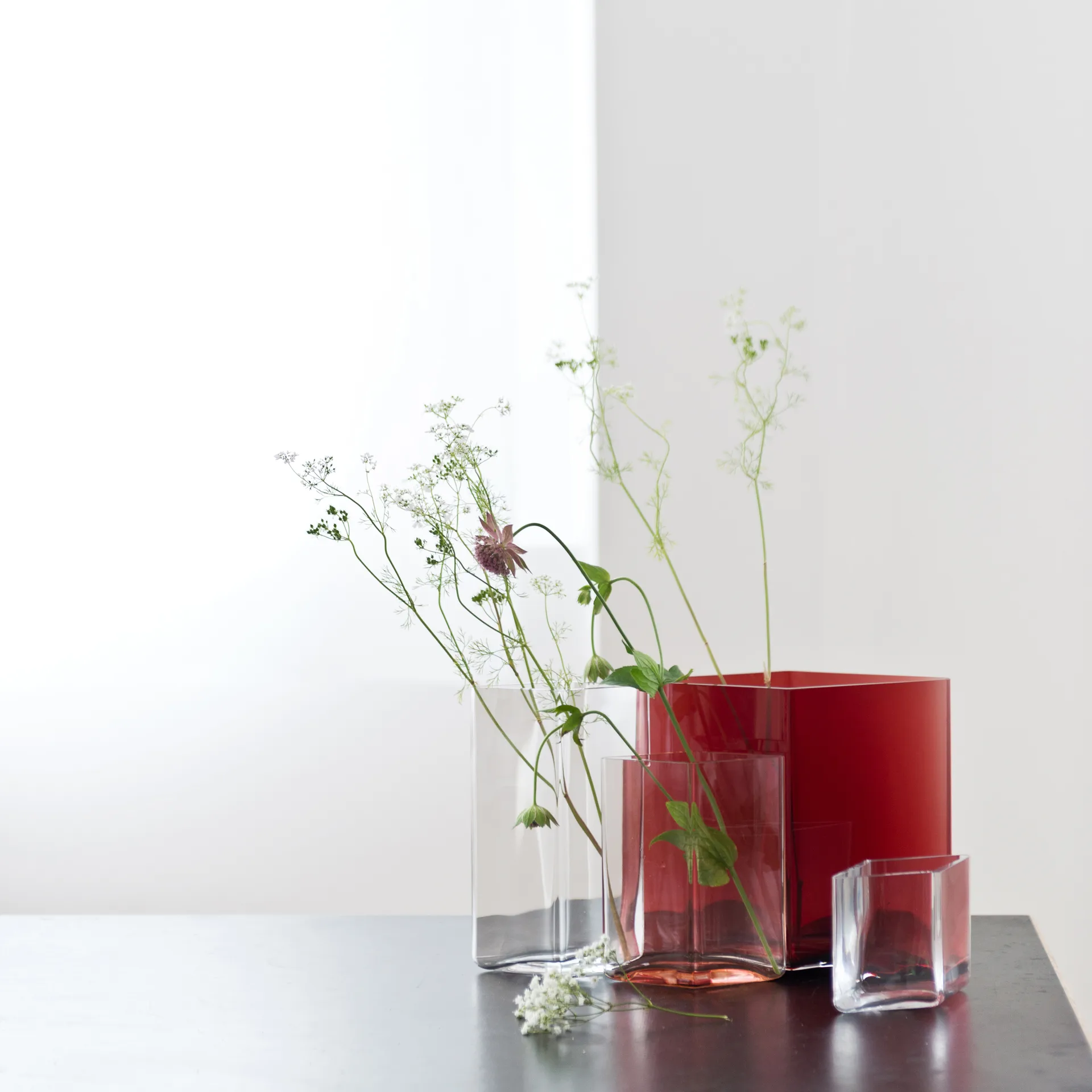 루뚜 화병 11.5x14 cm, cranberry Iittala | 이딸라