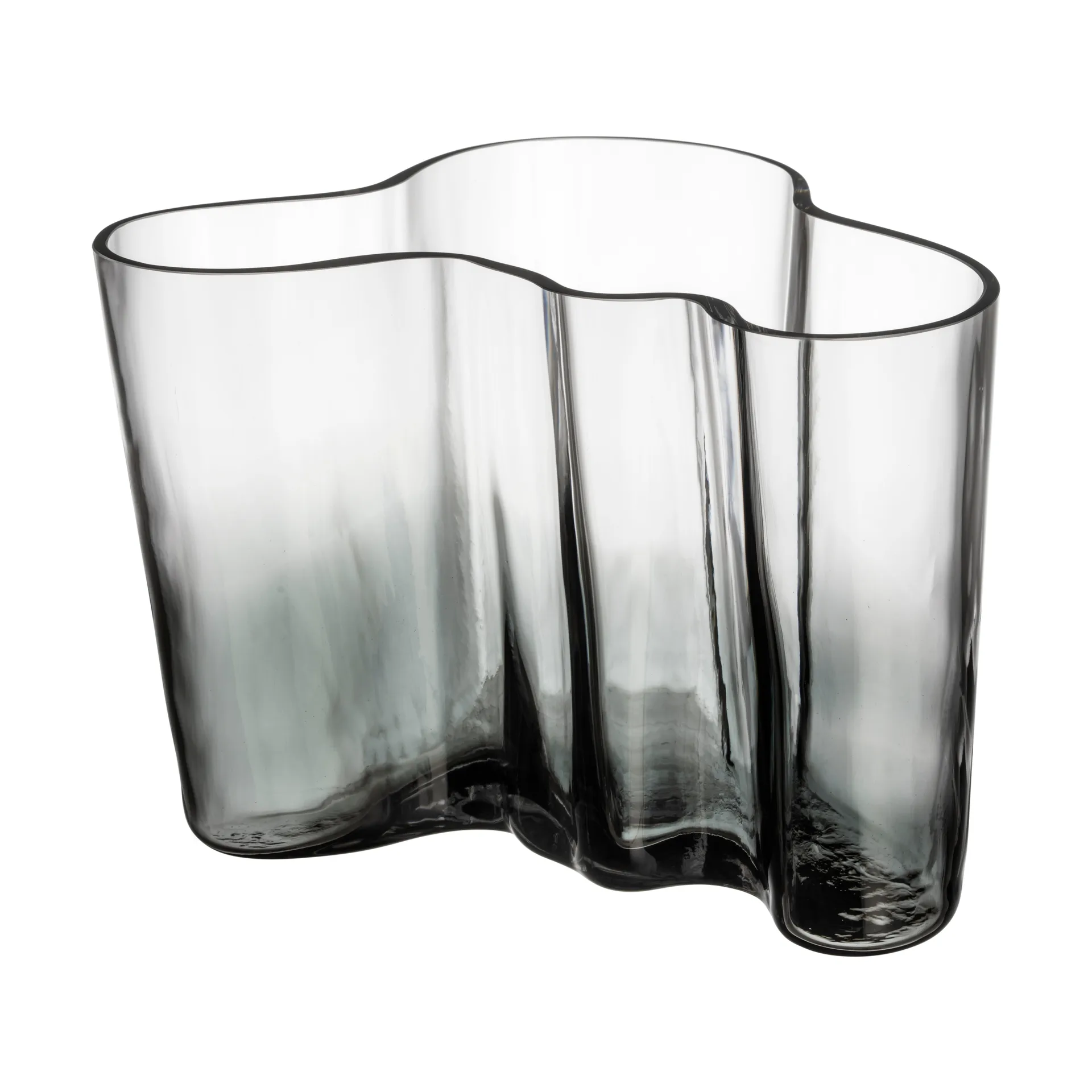 알바 알토 화병 한정판 140 mm, Clear-dark grey Iittala | 이딸라