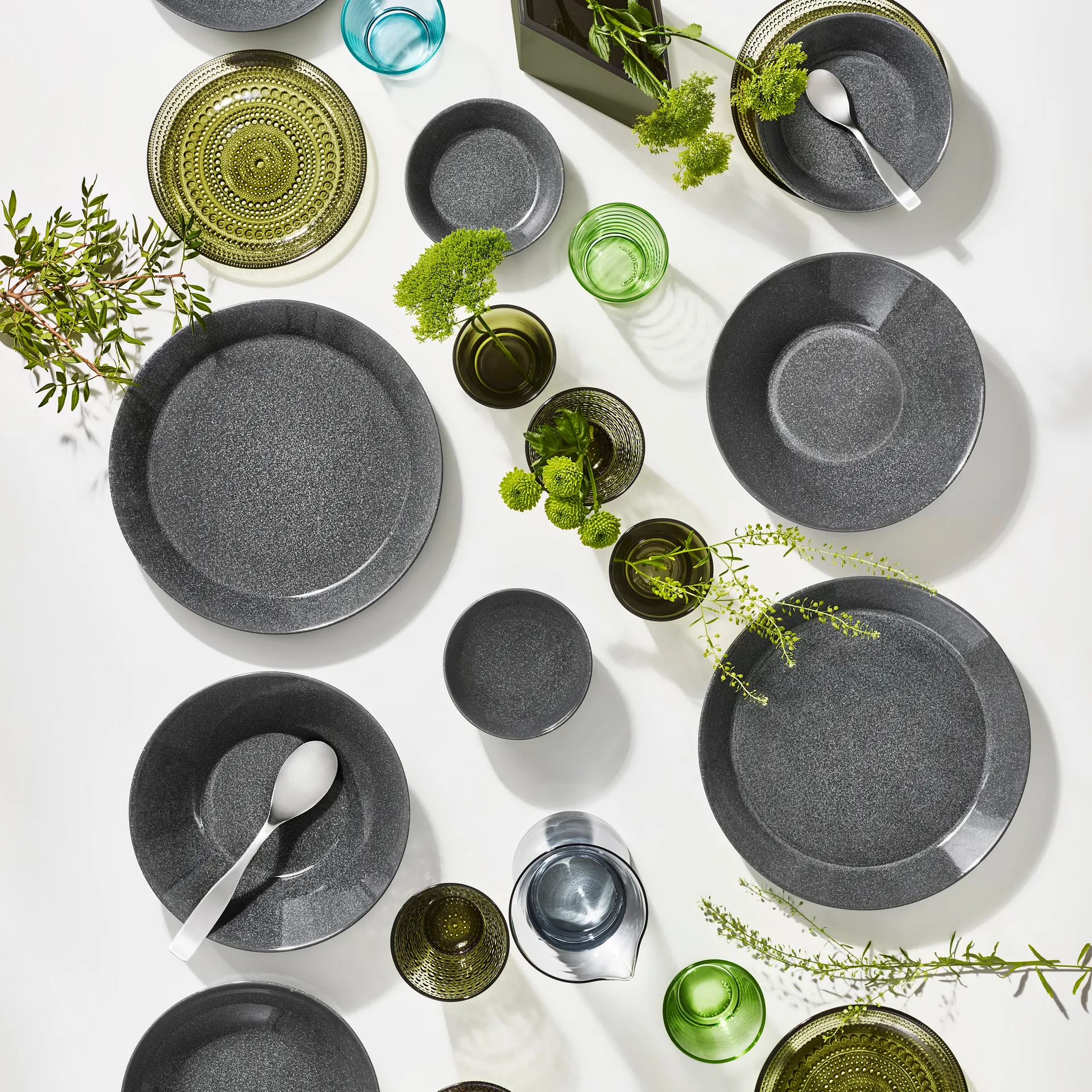 가르티오 유리잔 21 cl 2개 세트, moss green Iittala | 이딸라