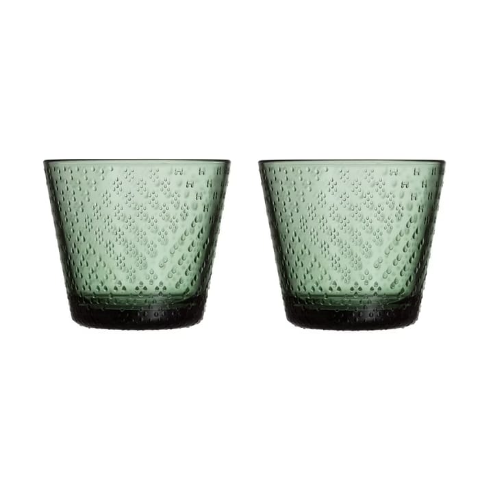 툰드라 드링킹 글라스 29 cl 2개 세트 - Pine green - Iittala | 이딸라