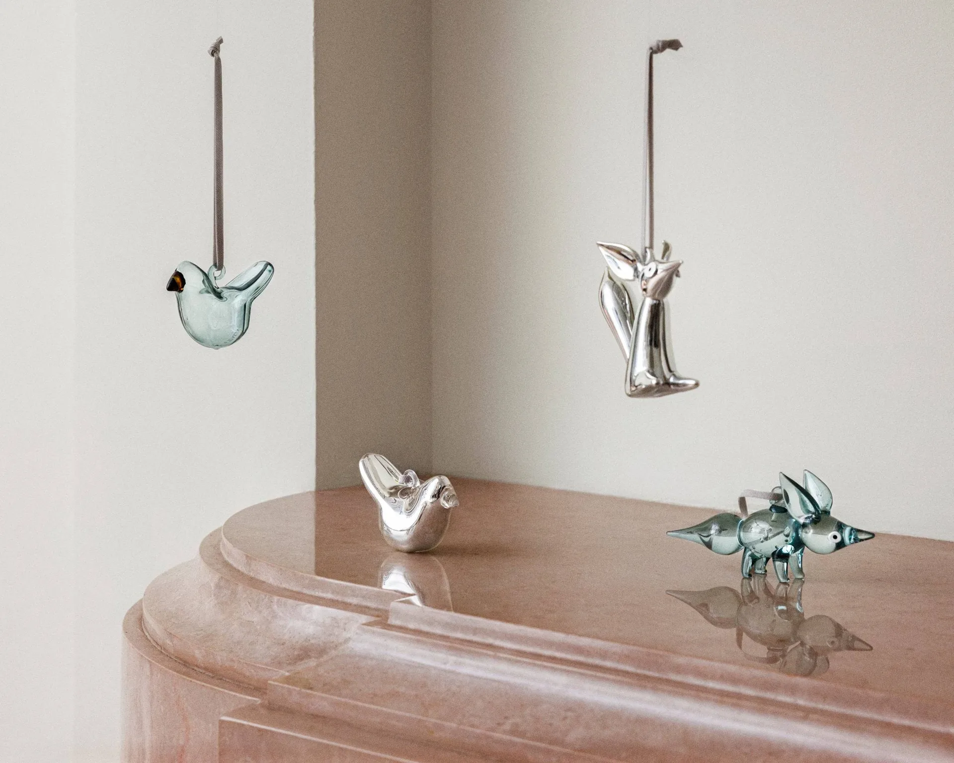 글래스 버드 3개 세트, 거울, 미니, 3개입 Iittala | 이딸라