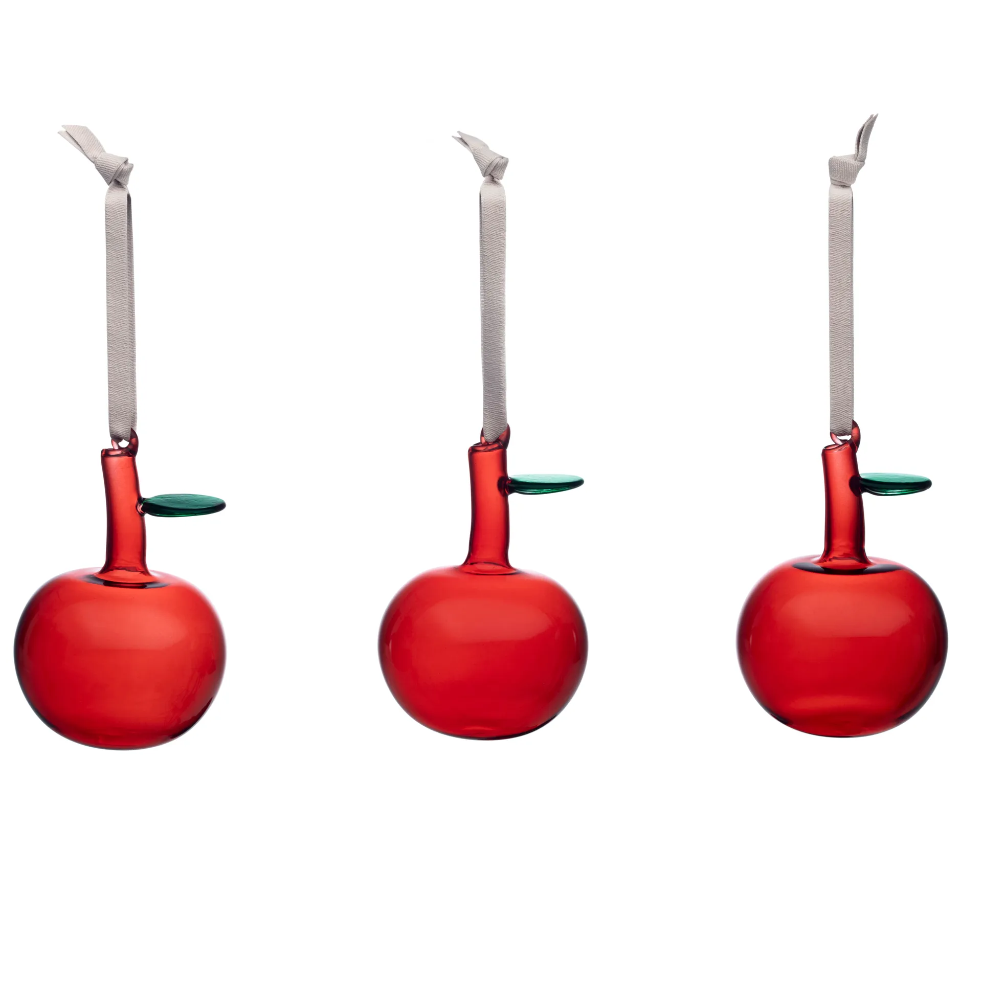 이딸라 글래스 애플 3개 세트, red Iittala | 이딸라
