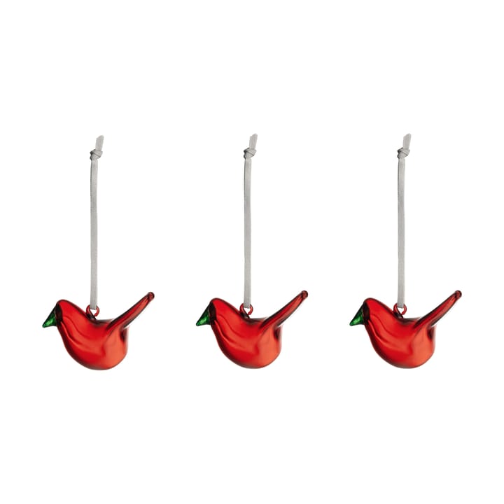 글래스 버드 3개 세트 - Red - Iittala | 이딸라
