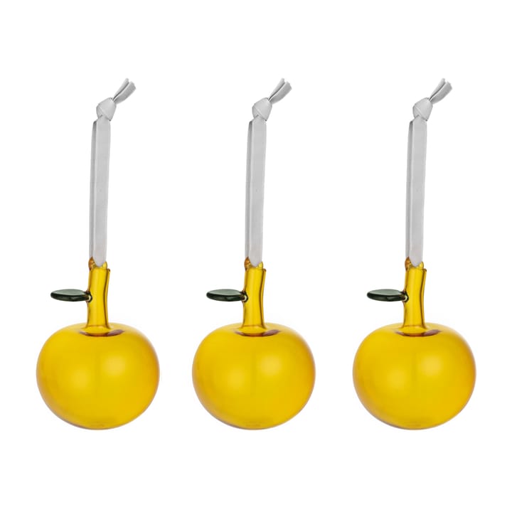 이딸라 글래스 애플 3개 세트 - Yellow - Iittala | 이딸라