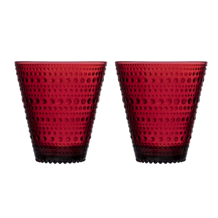 카스테헬미 유리잔 30 cl, 2개 세트 - cranberry (red) - Iittala | 이딸라