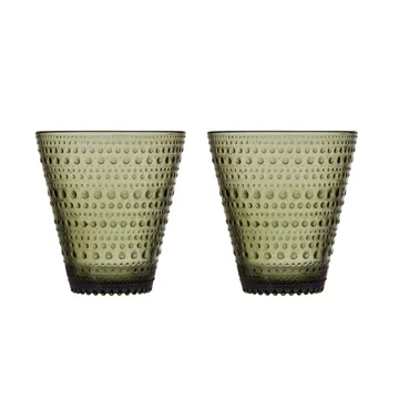 가스테헬미 유리잔 30 cl, 2개 세트 - moss green - Iittala | 이딸라
