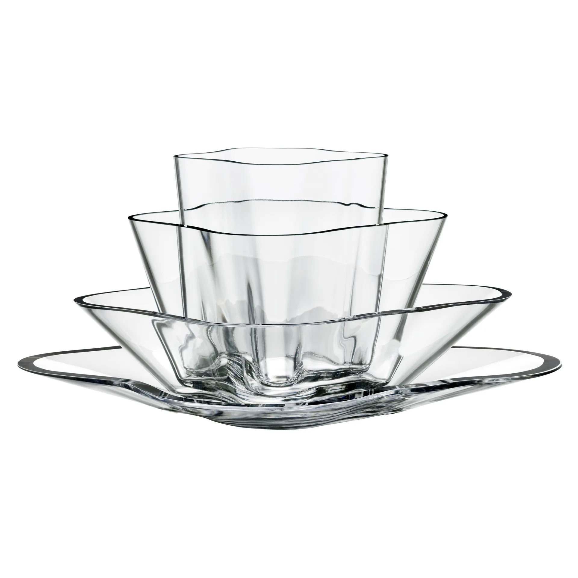 알바 알토 블로마 화병 4개 세트, clear Iittala | 이딸라