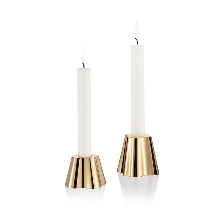 알토 캔들 스틱 50 + 65 mm 2개 세트, Brass Iittala | 이딸라