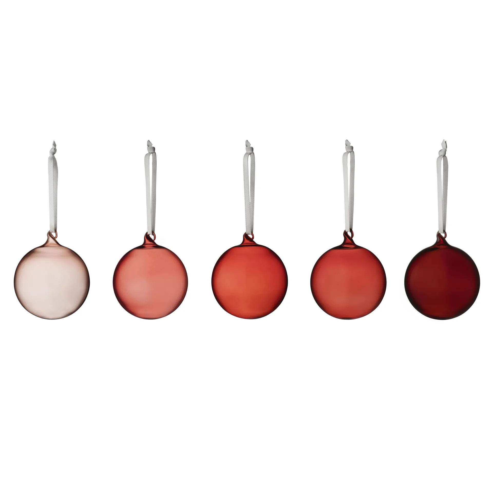 레드 크리스마스 바우블 글래스 80 mm 5개 세트, Red Iittala | 이딸라