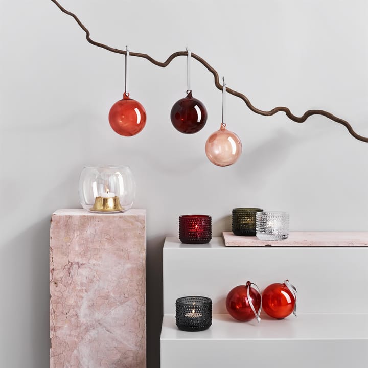 레드 크리스마스 바우블 글래스 80 mm 5개 세트, Red Iittala | 이딸라