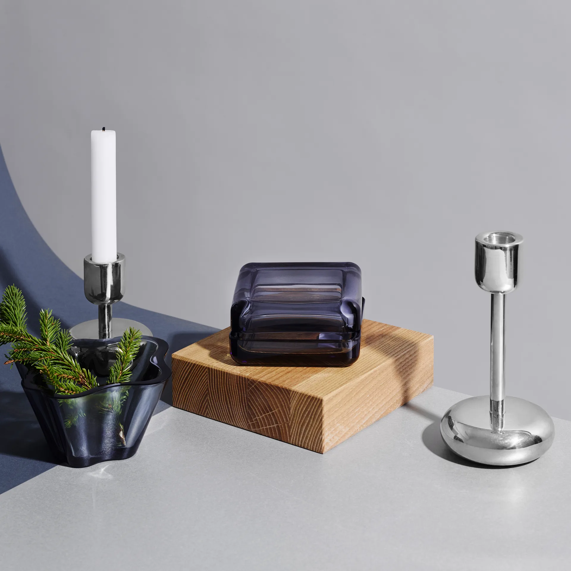 나뿔라 캔들홀더 스틸, large 183 mm Iittala | 이딸라