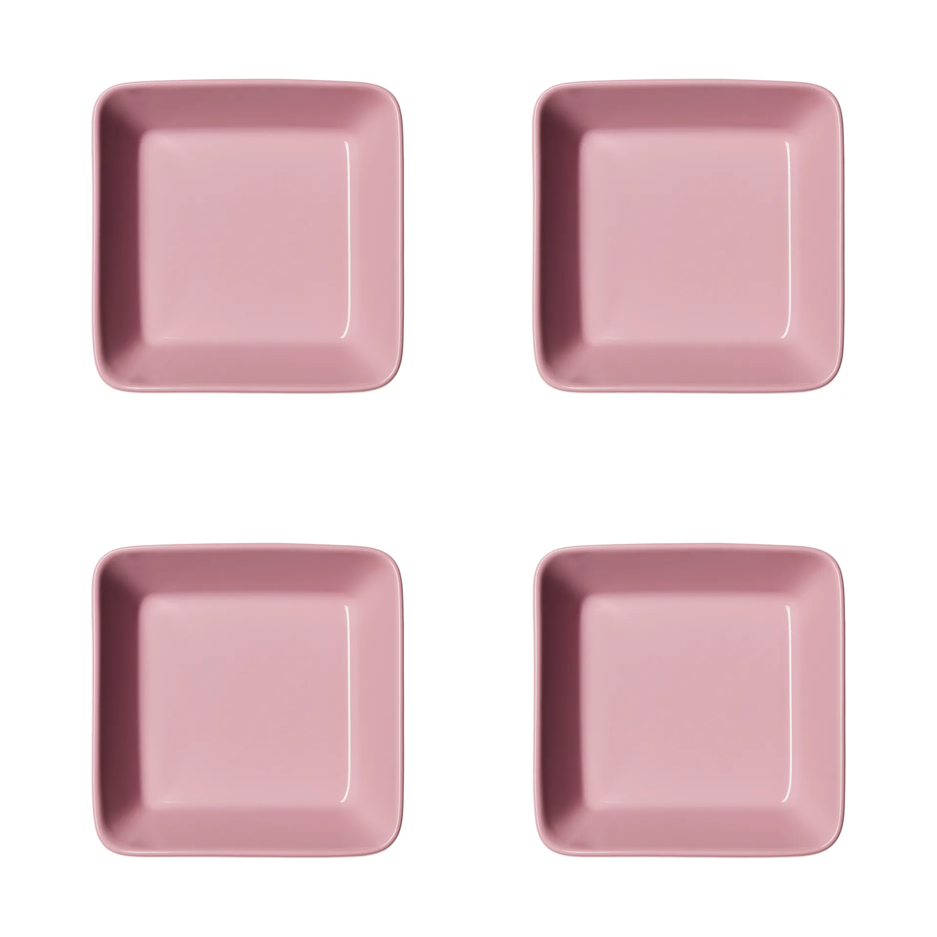 떼에마 스퀘어 플레이트, Rose, 12x12 cm 4-pack Iittala | 이딸라