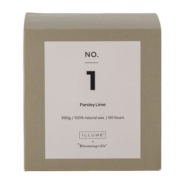 NO. 1 파슬리 라임 향초 - 390 g + Giftbox - Illume x Bloomingville