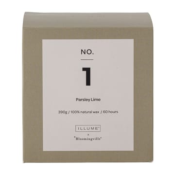 NO. 1 파슬리 라임 향초 - 390 g + Giftbox - Illume x Bloomingville