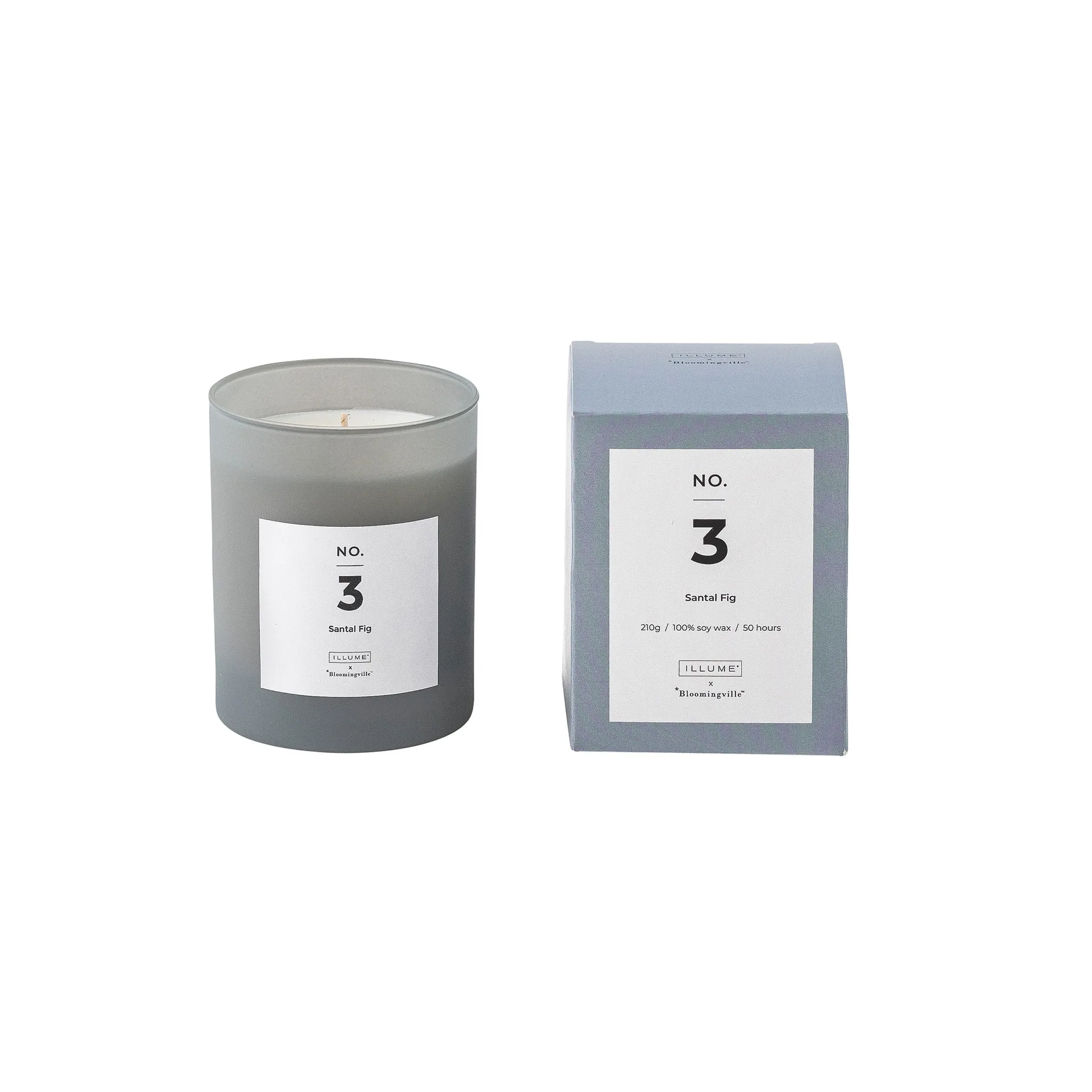 NO. 3 산탈 피그 향초, 200 g + giftbox Illume x Bloomingville