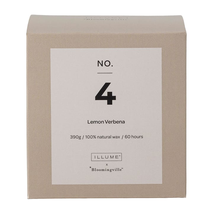 NO. 4 레몬 버베나 향초 - 390 g + Giftbox - Illume x Bloomingville