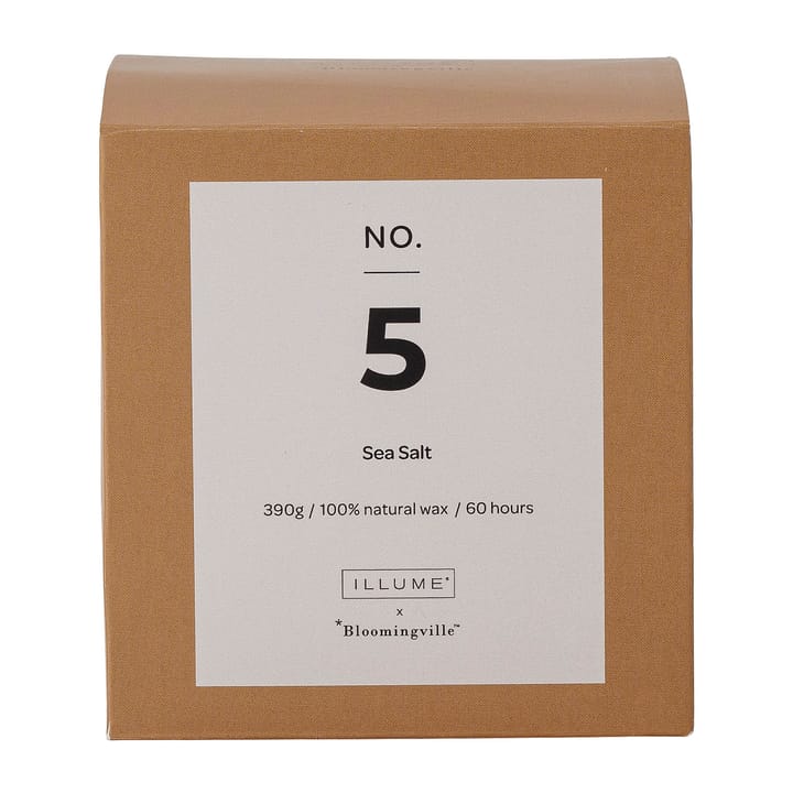 NO. 5 씨 솔트 향초 - 390 g + Giftbox - Illume x Bloomingville