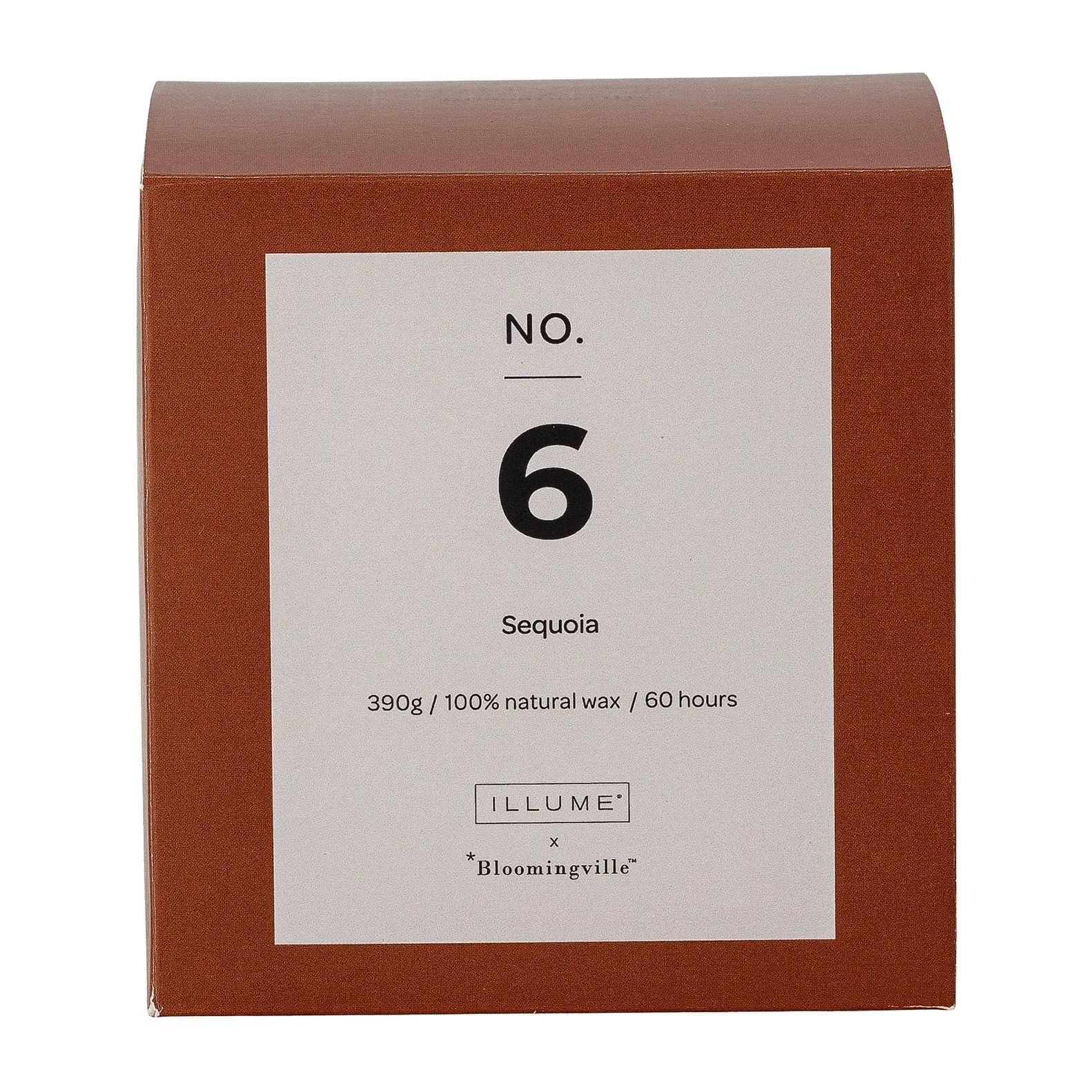 NO. 6 세쿼이아 향초, 390 g + Giftbox Illume x Bloomingville