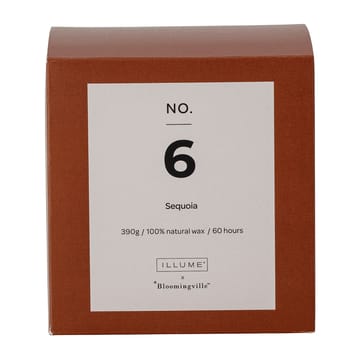 NO. 6 세쿼이아 향초 - 390 g + Giftbox - Illume x Bloomingville