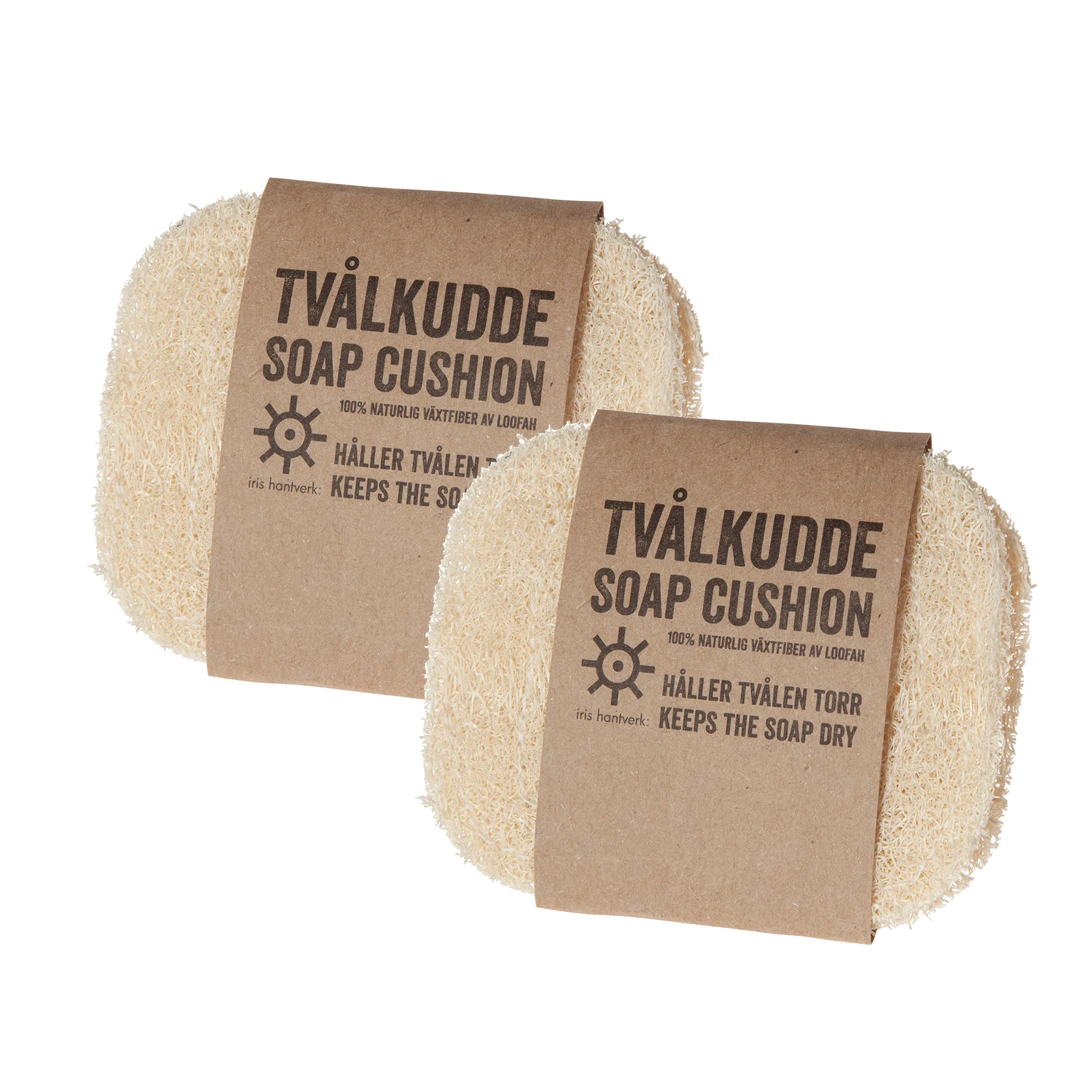 이리스 한트베르크 비누 쿠션 2개 세트, loofah Iris hantverk | 이리스한트베르크